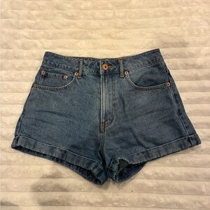 Forever 21 Blue Jean Mom Shorts